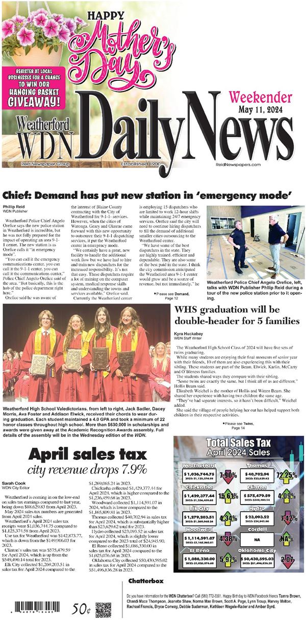 Weatherford Daily News e-Edition