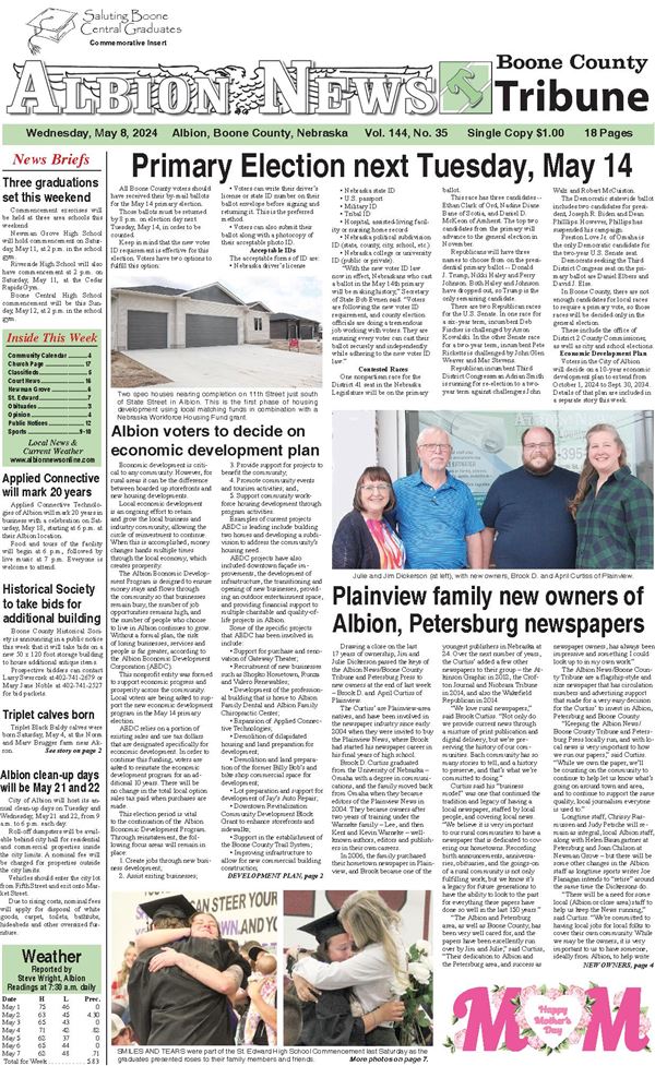 Albion News - Boone County Tribune e-Edition